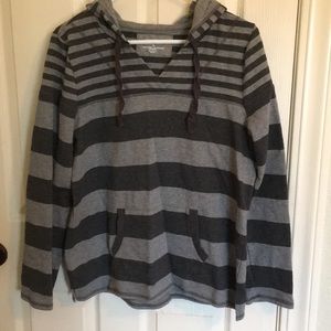 Sonoma Two-tone Grey Striped Pullover